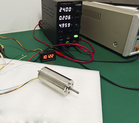 고전력 30mm 슬롯리스 브러시리스 DC 모터 105W 0.52N.m 7536RPM 24V 48V