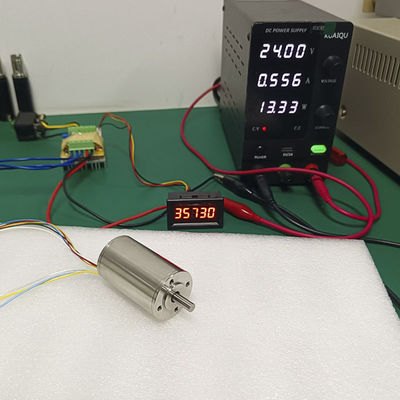 30mm Coreless BLDC 모터 448.9W 162.6N.m 26349RPM 24V 48V